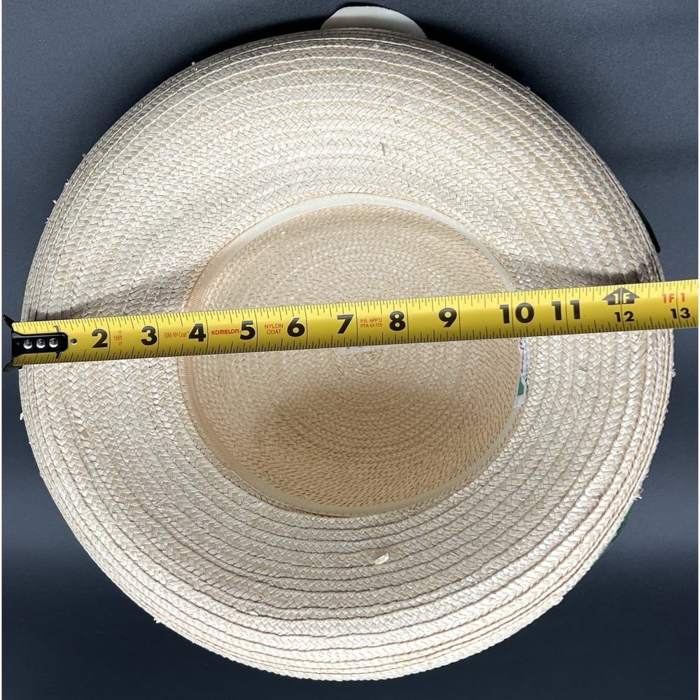 Betmar Classic‎ Brim Straw Hat With Flower Made In Italy - Picture 9 of 10